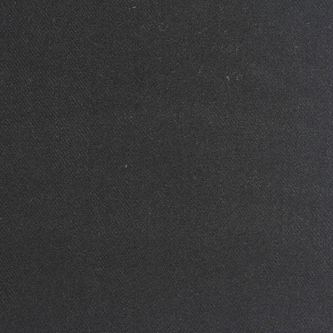 Polyester Viscose Stretch Twill Fabric, 350 gsm, 145 cm — Black