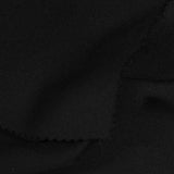 Polyester Stretch Linen-Look Fabric, 246 gsm — Black — photo 3