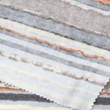 Blue Horizontal-Stripe Chunky Knit, Poly-Viscose — photo 3