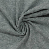 Heathered Grey-Green Marl Jersey Knit, Poly-Cotton — photo 3