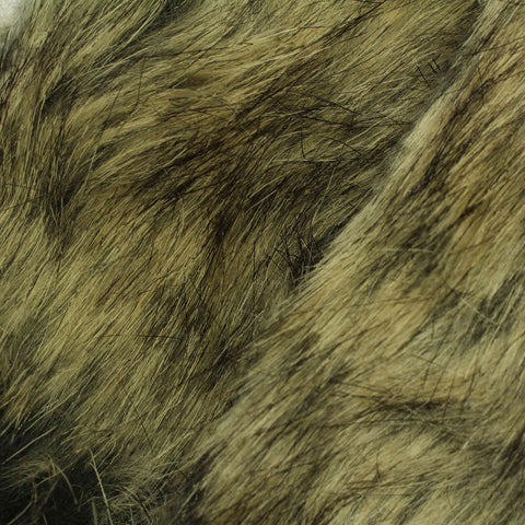 Animal Print Acrylic Polyester Knit Fabric, 550 gsm, 165 cm — Khaki