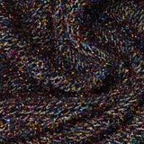 Black Marl Scuba Knit, Poly-Metallic — photo 3