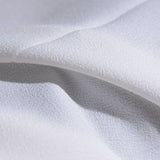 Polyester Stretch Linen-Look Fabric, 160 gsm, 150 cm — White — photo 3