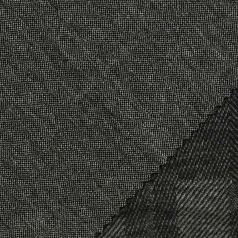 Dark Grey Herringbone Jacquard, Poly-Viscose
