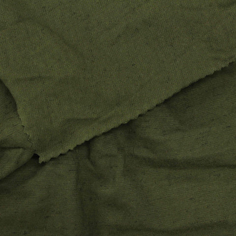 Olive Marl Jersey Knit