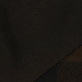 Dark Brown Plaid Interlock Knit, Poly-Viscose — photo 3