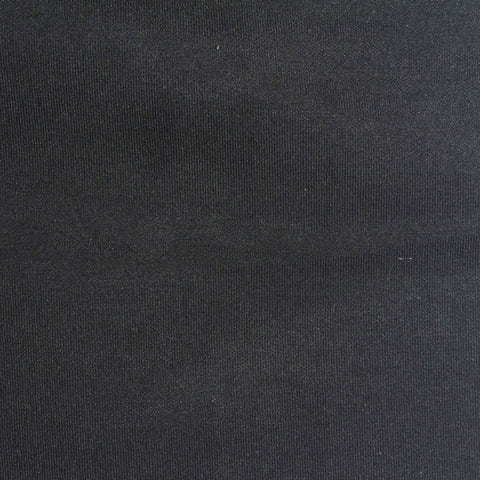 Viscose Nylon Stretch Ponte Knit Fabric, 380 gsm — Black