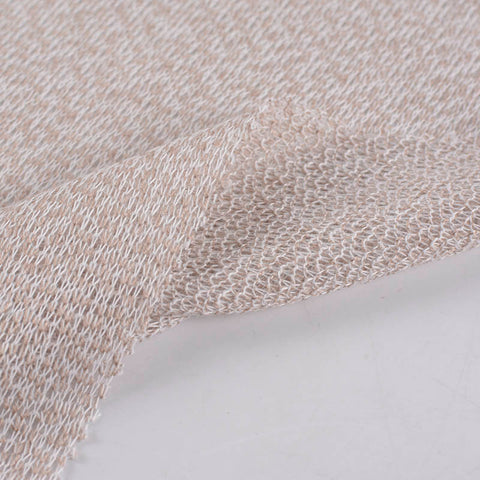 Beige Marl French Terry, Poly-Acrylic