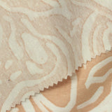 Peach Zebra Ponte Knit, Poly-Linen — photo 3