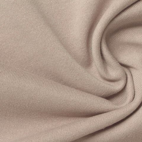 Beige French Terry, Poly-Cotton