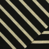 Black Horizontal-Stripe Jersey Knit, Poly-Viscose — photo 3