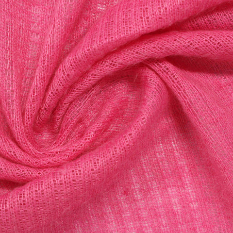 100% Polyester Interlock Knit Fabric, 155 gsm, 150 cm — Pink