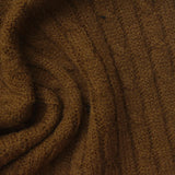 Jacquard Pointelle Knit Fabric, 300 gsm, 160 cm — Brown — photo 3