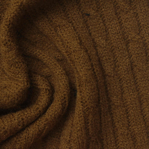 Jacquard Pointelle Knit Fabric, 300 gsm, 160 cm — Brown