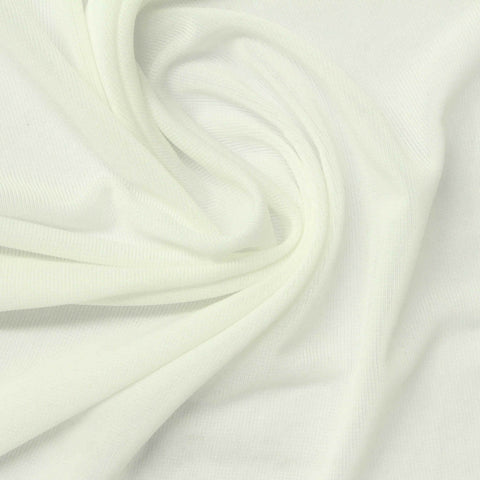 Polyester Stretch Rib Knit Fabric, 140 gsm, 145 cm — Beige