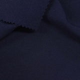 Polyester Viscose Stretch Linen-Look Fabric, 215 gsm — Navy — photo 3