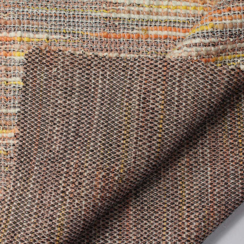 Orange Horizontal-Stripe Jacquard, Poly-Cotton, 178 gsm