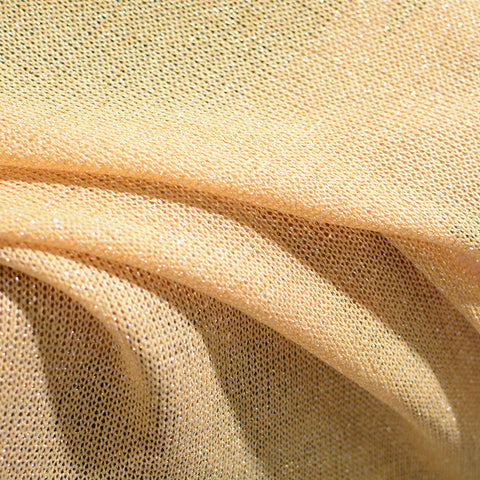 Gold Flecks Chunky Knit, Polyester