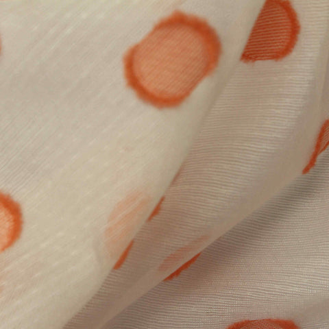 Orange Dots Jacquard, Viscose-Nylon