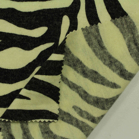 Black Zebra Chunky Knit, Acrylic-Nylon
