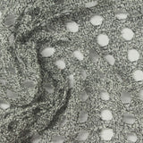 Heathered Grey Marl Pointelle Knit, Polyester — photo 3