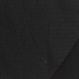 Polyester Stretch French Terry Fabric, 165 gsm, 145 cm — Black — photo 3