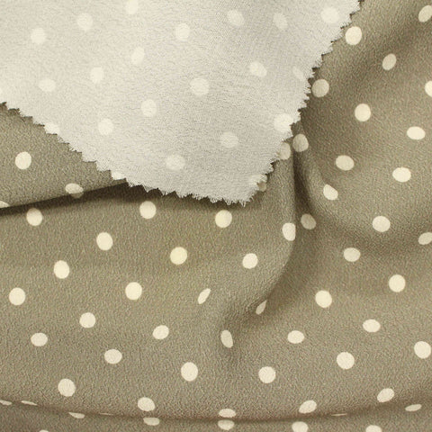 White Dots Woven, Viscose, 127 gsm