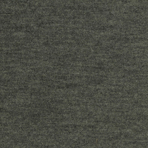 Heather Brushed Viscose Acrylic Blend Stretch Scuba Knit Fabric, 380 gsm, 170 cm — Green