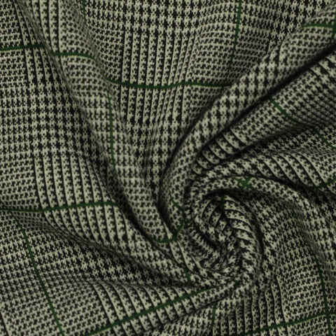 Black Houndstooth Jacquard, Polyester, 230 gsm, 160 cm, ref EF-210134