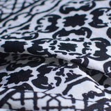 Black Horizontal-Band Linen-Look, Polyester — photo 3