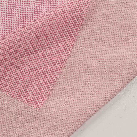 Pink Houndstooth Poplin, Viscose