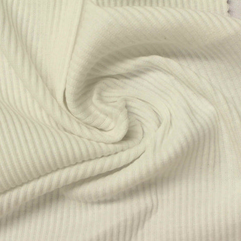 Beige Stripes Rib Knit, 255 gsm