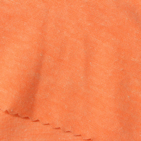 Orange Marl Jersey Knit, Cotton-Poly, 160 gsm