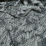 Black Abstract Chunky Knit, Cotton-Poly — photo 3