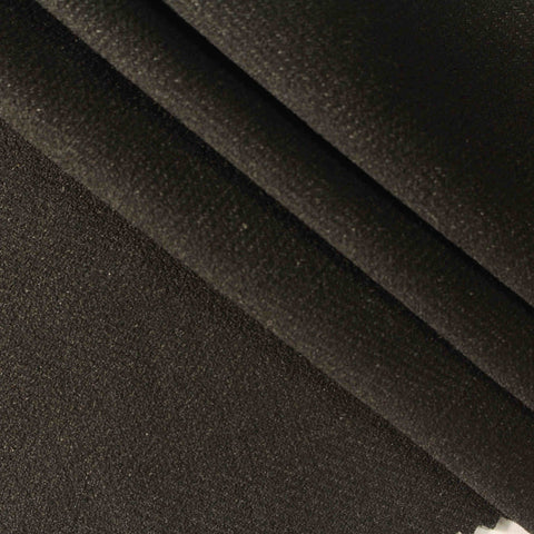Black Marl Interlock Knit, Polyester, 425 gsm