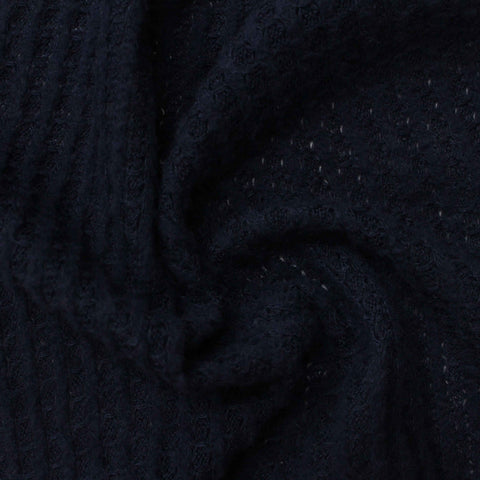 Dark Blue Tone-on-Tone Jacquard, Polyester