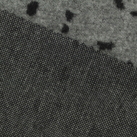 Grey Irregular-Animal Print Jacquard, Poly-Viscose