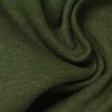 Brushed Polyester Cotton French Terry Fabric, 240 gsm, 165 cm — Green — photo 3