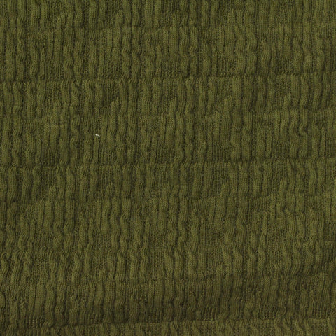 Cotton Polyester Stretch Crepe Fabric, 215 gsm, 130 cm — Green