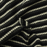 Black Stripes Chunky Knit, Polyester — photo 3