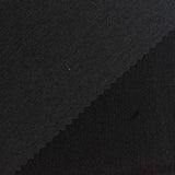 Acetate Polyester Stretch Rib Knit Fabric, 220 gsm, 140 cm — Black — photo 3