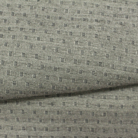 Light Grey Diagonal-Line Ponte Knit, Polyester