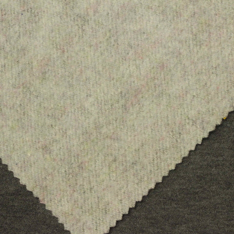 Dark Grey-Green Heathered-Marl French Terry, Poly-Cotton