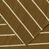 Mustard Horizontal-Stripe French Terry, Viscose — photo 3