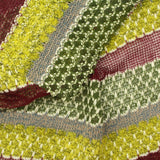 Maroon Horizontal-Stripe Knit, Polyester — photo 3