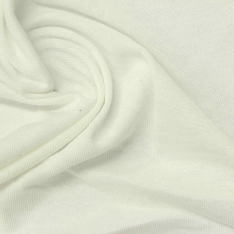 Off-White Rib Knit, Tencel Lyocell-Poly