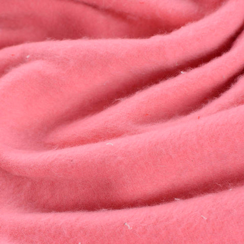 Brushed Cotton Polyester French Terry Fabric, 184 gsm — Red