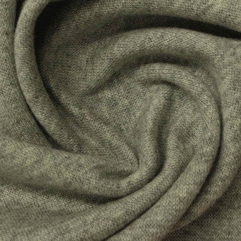 Cotton Stretch Rib Knit Fabric, 260 gsm, 160 cm — Khaki