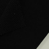 Jacquard Polyester Stretch Interlock Knit Fabric, 300 gsm, 150 cm — Black — photo 3