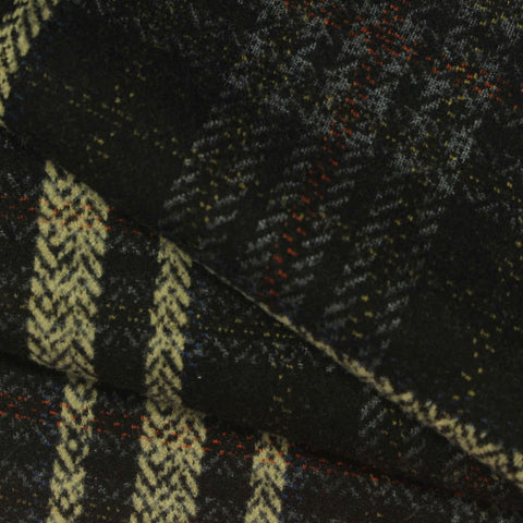 Olive Marl Jacquard, Poly-Viscose